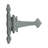 Wrought Iron Spear Tip Rustproof Strap Hinge