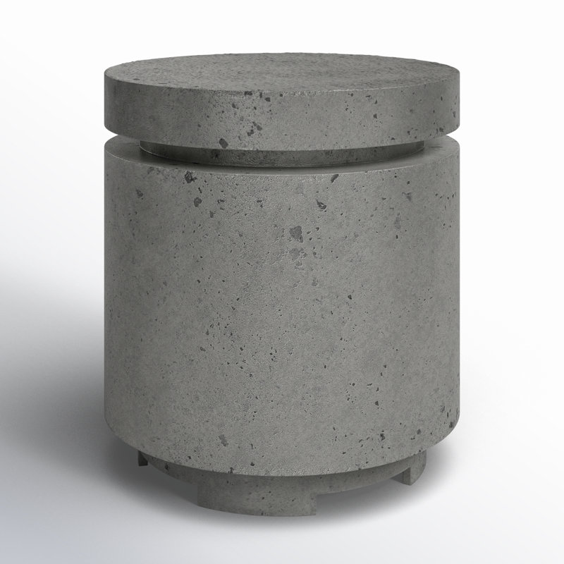 Enceinte de propane en béton pour rangement de propane H 22 po x l 20 po Jolin, Béton étain