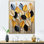 «Yellow and Black Natures Leaf Essence 1 - Tachisme», art mural