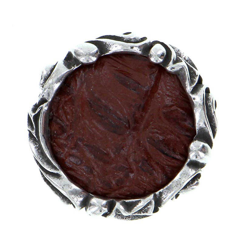 Liscio Novelty Knob, Antique Silver