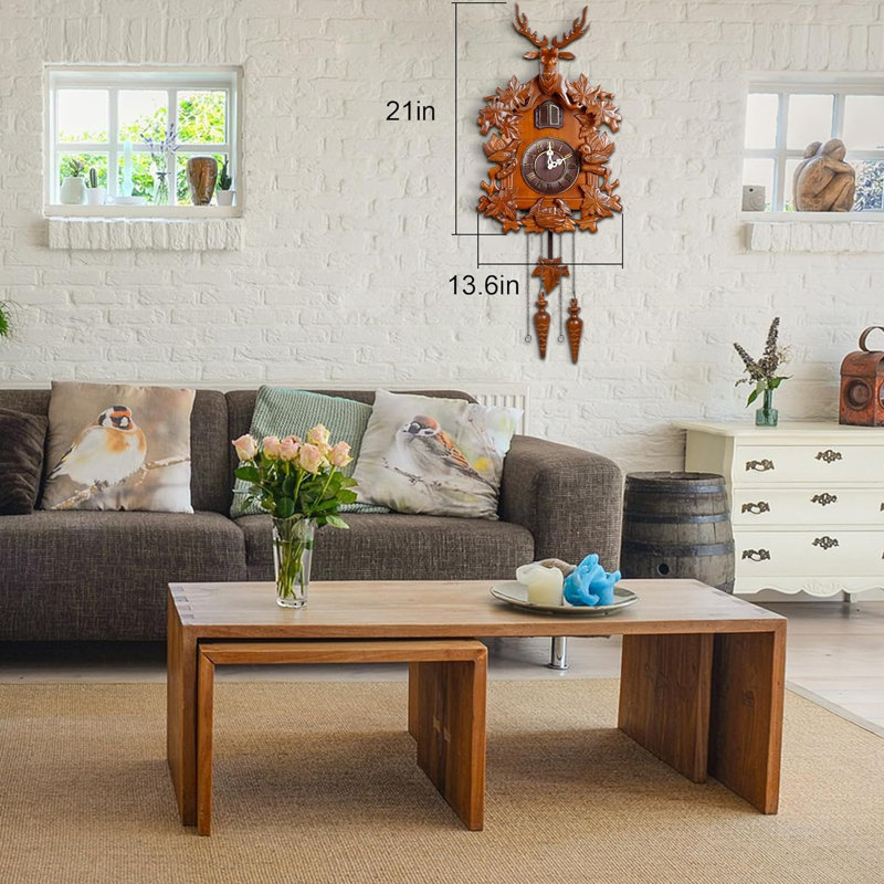 Jeniveve Solid Wood Wall Clock