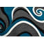 Tapis abstrait turquoise / gris Mccampbell-28997873