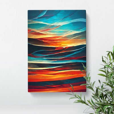 Sunset Abstract No.2 - Wrapped Canvas