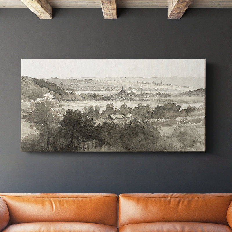 Série paysage - MCXII - Toile tendue avec châssis - Prêt à accrocher, H 16 po x l 32 po