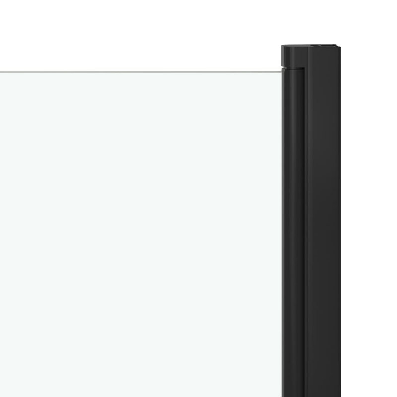 Basilia 680mm W x 1300mm H Pivot Semi-Frameless Bath Screen with Clear Glass