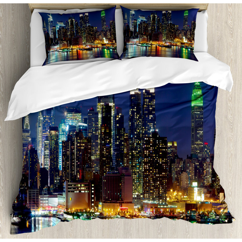 Breckston 260 TC Duvet Cover Set, Double - 2 Standard Pillowcases