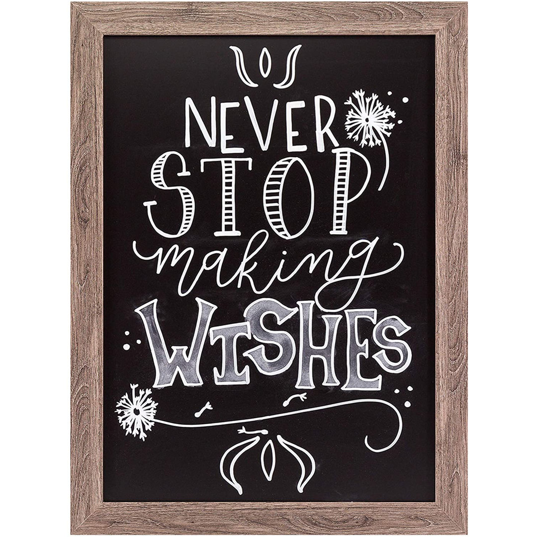 Wall Mounted Magnetic Chalkboard, 24 x 18 U Brands