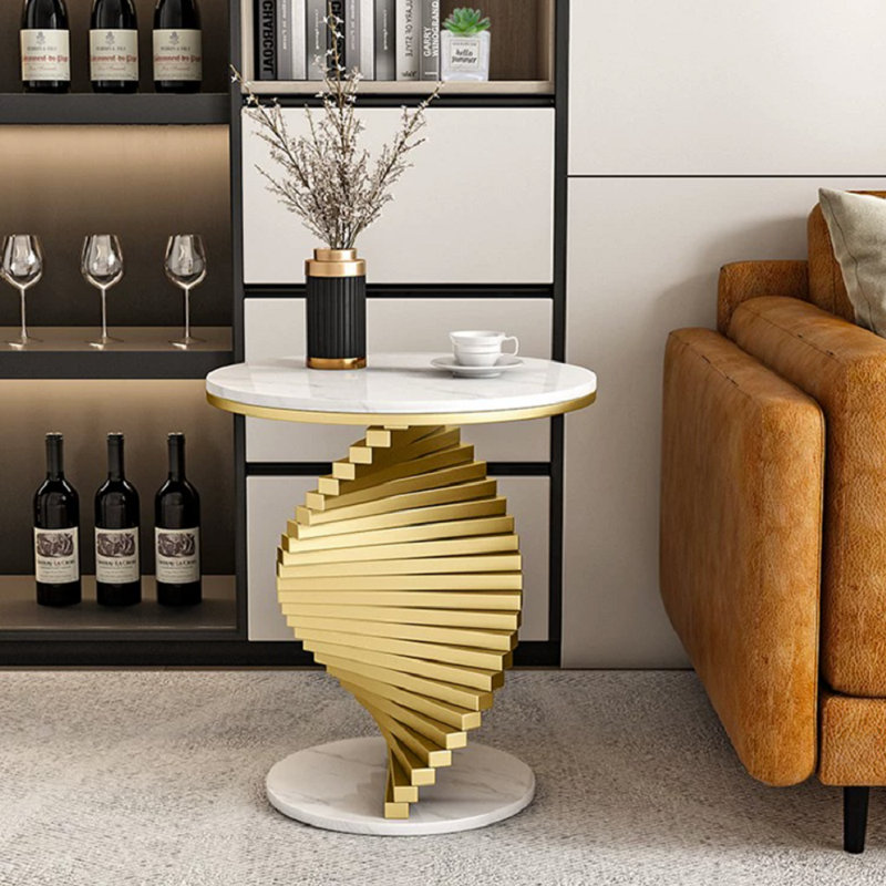 Table de bout Anaum, Blanc