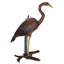 Standing Heron in Reeds Garden Statue