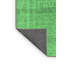 Tapis oriental vert / gris foncé en laine / polyester 7 pi x 10 pi fabriqué à la machine Eedie