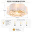 Ventilateur de plafond de style ferme, 20 pouces, 7 pales, structure en tissu, éclairage et télécommande