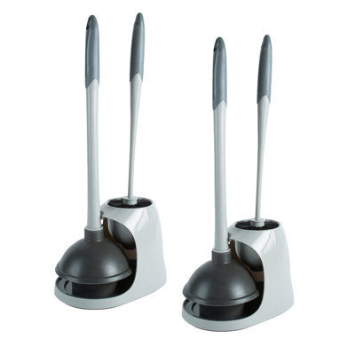 Bath Bliss Metal Toilet Brush Set