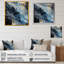 «Fashage Blue and White Transcendent Brushstrokes II», reproduction sur toile-88539405-88539404