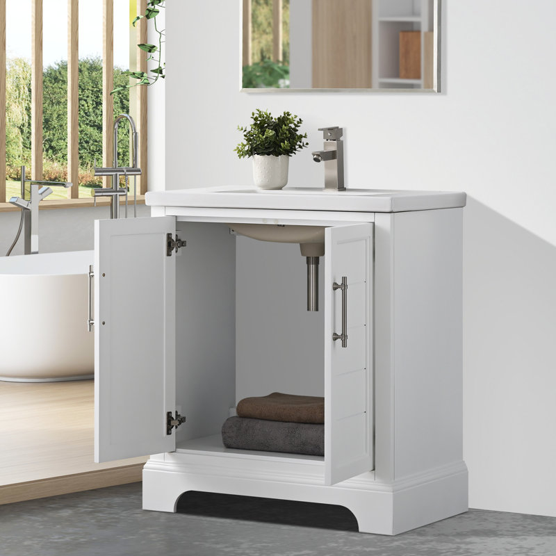 Ensemble de meuble-lavabo simple 30 po , Blanc