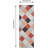 Machine Washable Plaid Runner Rug for Hallway, Kitchen, Bedroom, Living Room, 2x6, Navy & White, Abstract Geometric Design-1110967920