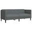  Ensemble de canapé 100% polyester gris foncé, contreplaqué, bois massif moyen-115567620