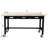 60In Work Bench, Workbench With Drawer Storage, Heavy Duty Bamboo Wood Work Table With Wheels For Garage Home Office