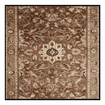 Machine Washable Persian Brown Area Rug