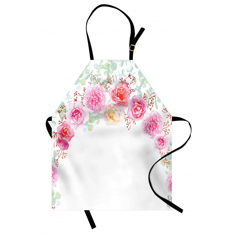 Wedding Floral Bib Apron