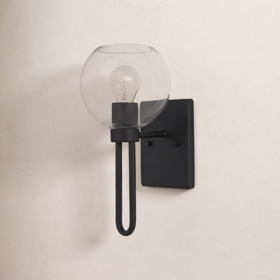 Single Transparent Dimmable Bath Sconce