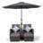 Duenweg Long Double Chaise with Cushions and Table