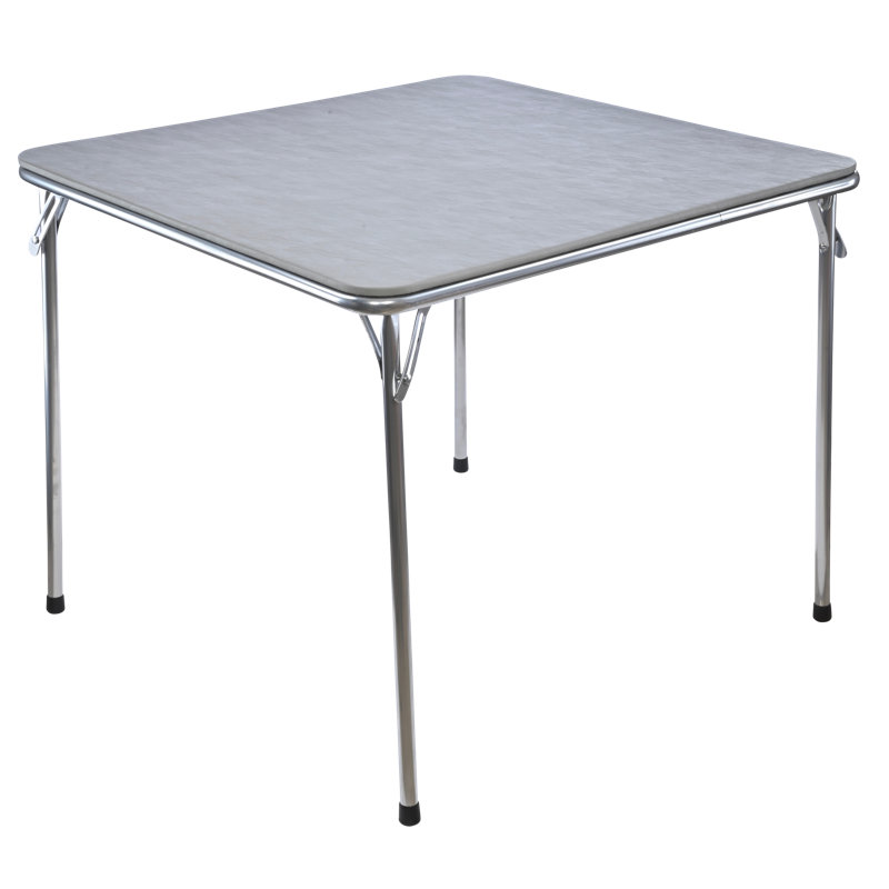 Table de banquet pliante en vinyle, Argent argent