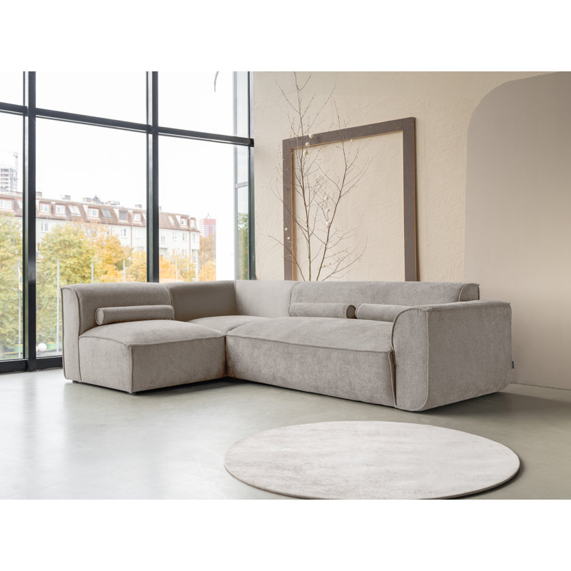 Flex Felix 6 Seater Corner Sofa , Left Hand Facing, Dark Beige