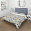 Ensemble de housse de couette Blue Boho Chic Floral-625272540