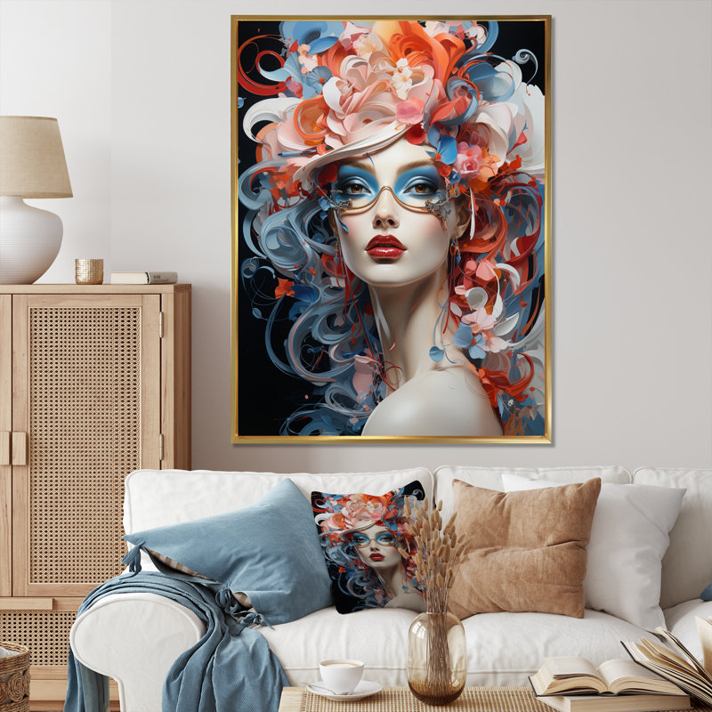 Pratima Glam, Cadre flottant doré, H 20 po x l 12 po x P 1 po