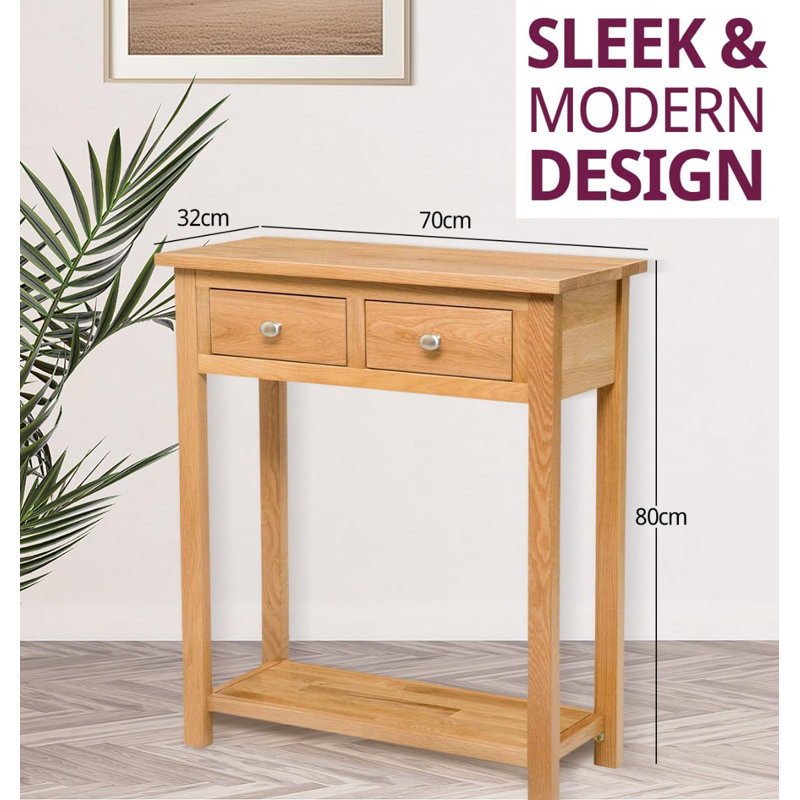 Farris 70cm Solid Wood Console Table