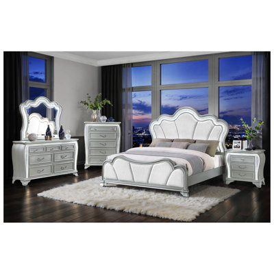 AURELIA SILVER 5PC QUEEN BEDROOM SET