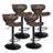 Costway Swivel Upholstered Adjustable Height Counter Stool with Metal Frame-55177137