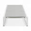 Chaise longue d'extérieur avec structure en aluminium durable réglable à 5 niveaux et filet en polyester enduit de PVC-1350627266