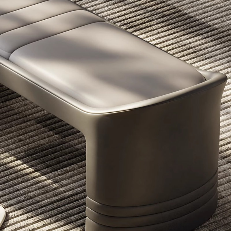 Banc de rangement pour chaussures 55,1 po, Gris