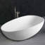 Baignoire de trempage autoportante à surface solide 67 po. X 34 po.