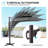 Sil 132'' x 108'' Rectangular Cantilever Umbrella with Crank Lift , Counter Weights Included-1707883460