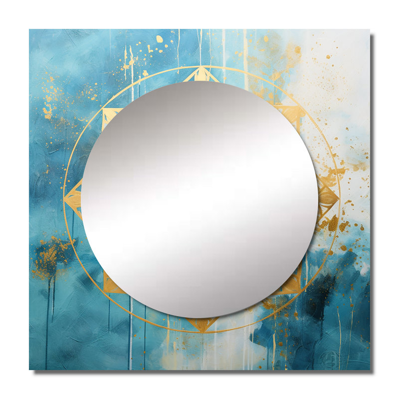 Miroir carré Rayka - Boho Mandala, 29 po x 29 po