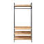 Alva Pair of Double Open Wardrobes with 2 Drawers and 4 Shelves-103260231