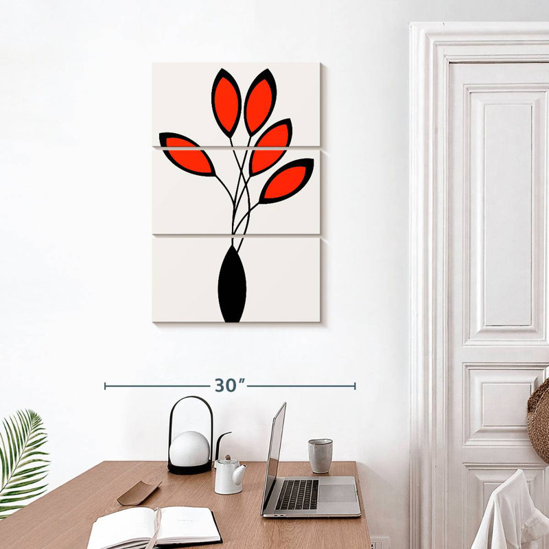 Harnek Cinco Red, 32" H x 20" W