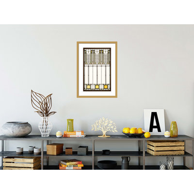 «Tree of Life Window» par Frank Lloyd Wright - impression giclée encadrée