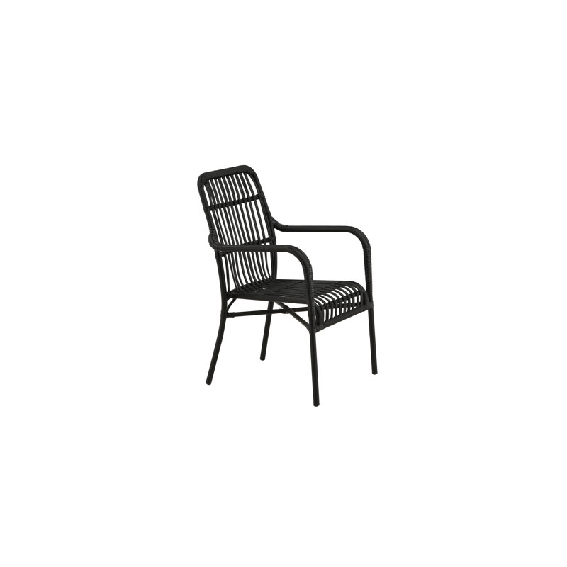 Rizal Loungechair Alumnium - Black /