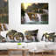 Coussin lombaire paysage magnifique cascade du Vietnam