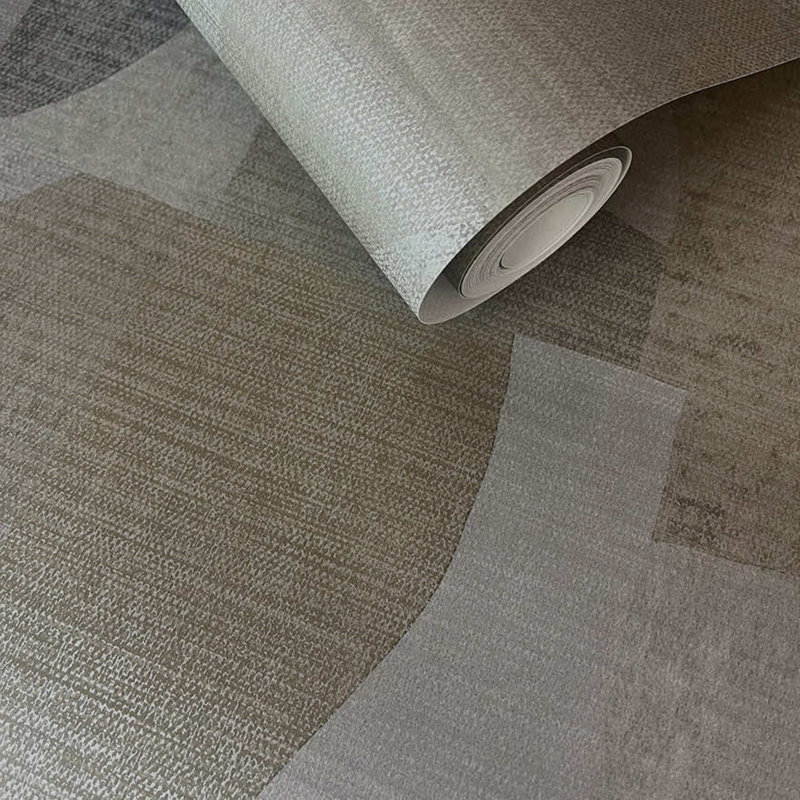 Papier peint texturé non tissé abstrait Pi., Brun