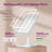 Modern LED Vanity Mirror with 10X Magnification and Makeup Storage Base-1139860104