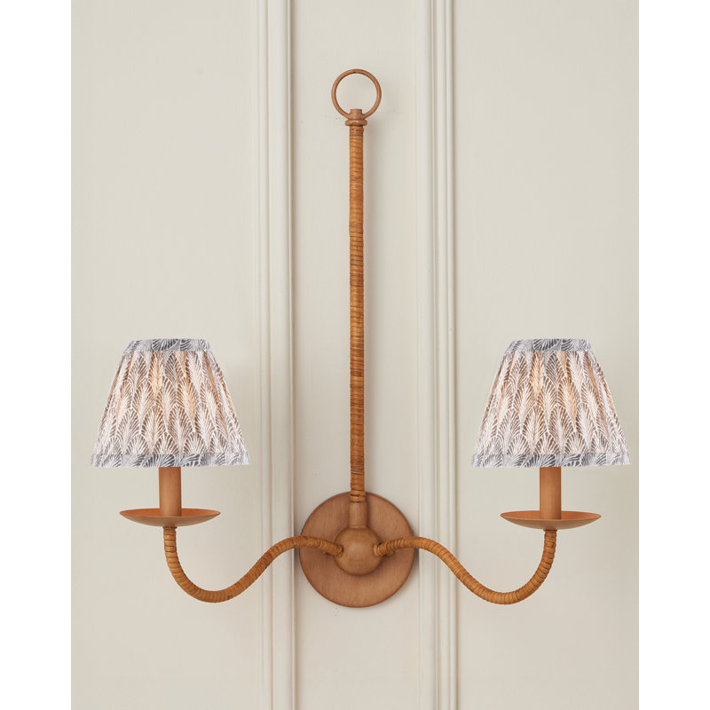 Plume Empire Chandelier Shade, Blue