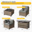 Ensemble de meubles de patio 8 pièces avec foyer au gaz propane-991595001-993288560