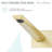 Monaco Single-Handle, Wall-Mount, Bathroom Faucet in Brushed Gold-51958830