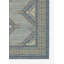 Tapis bleu / brun en nylon tissé à la machine Aldona-1467408320