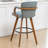 Modern Upholstered Leather Swivel 30 inch Bar Stools & Counter Stools-970617110-970841520