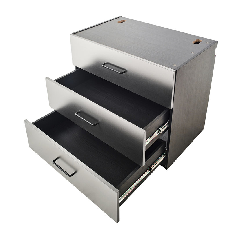 Metal Wall Mounted Base Drawer Storage Cabinet Series, 32 In. W X 28 H 20 D, Metallic Gray, , Water & Heat , Edge Banding Material D Storage, Superior Quality